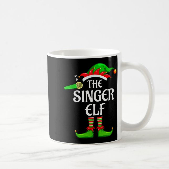 Mug Singer Elf Matching Family Group Christmas Party P (Droite)