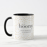 sip sip hooring élégant or poka dot anniversaire