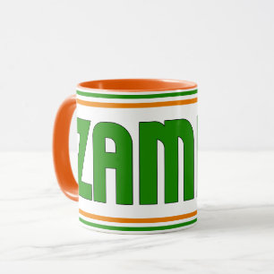 Mug Sippin' avec le café patriotique de Zambie
