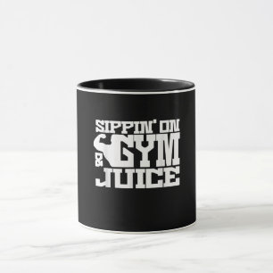 Mug Sippin Sur Jus De Gym - Les Chemises D'Entraînemen