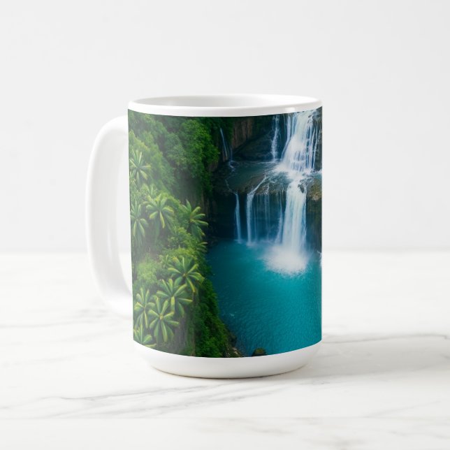 Mug "Sips by the Falls - Cascade tropicale (Devant gauche)