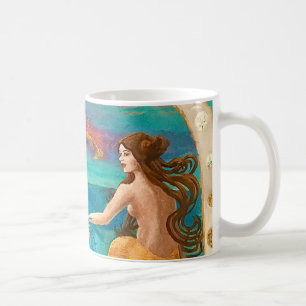 Mug Sirène Art déco et cochonnet de pieuvre