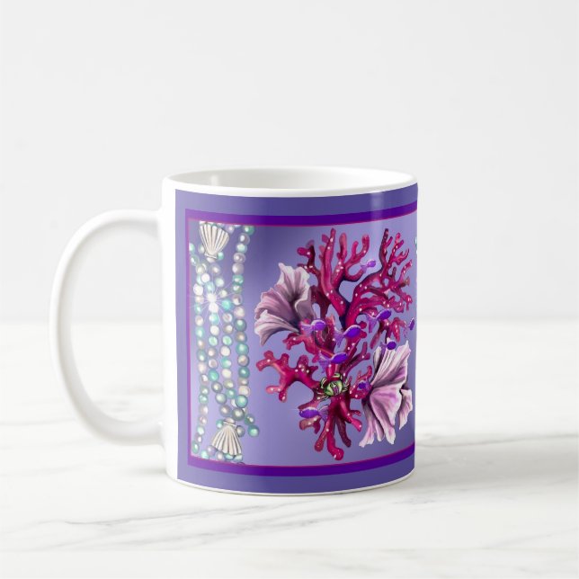 Mug Sirène de mer violette (Gauche)