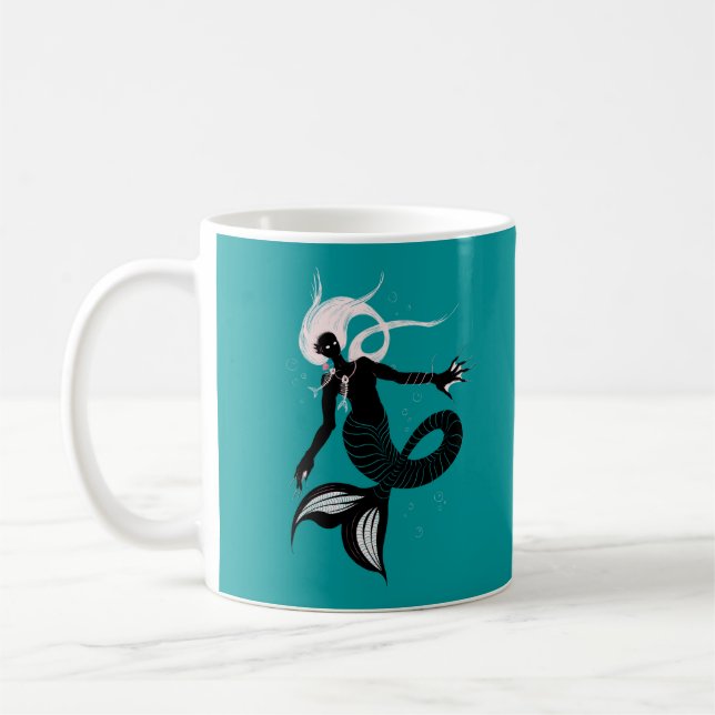 Mug Sirène gothique Imaginaire foncé Créature (Gauche)