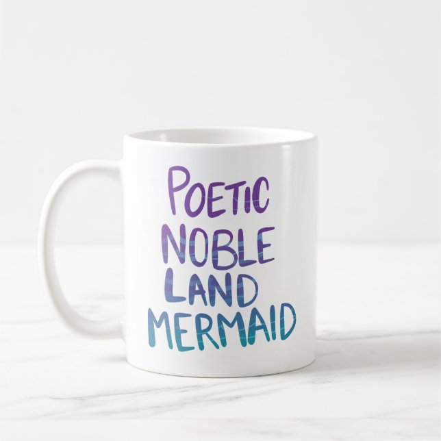 Mug Sirène noble poétique de terre (Gauche)