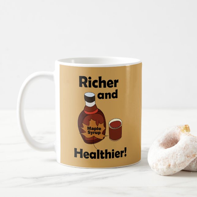 Mug Sirop D'Érable Plus Riche Et Plus Sain (Avec donut)