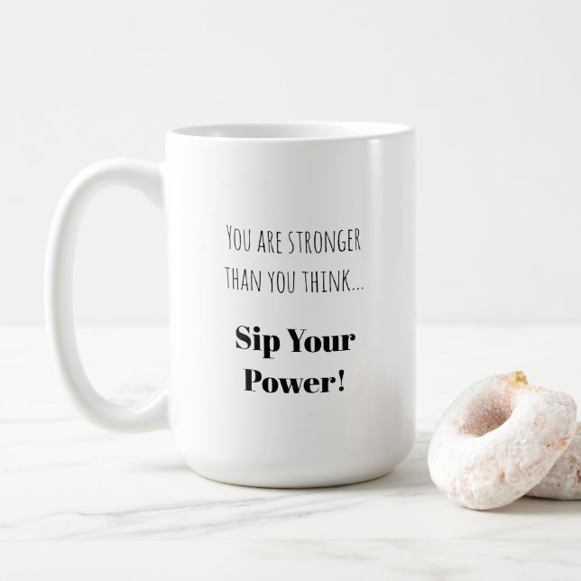 Mug Sirotez votre puissance | Autonomisation de la phr (Avec donut)