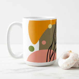 Mug Sites abstraits intéressants avec feuilles