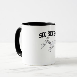 Mug Six Sept Mèmes Viral 67 Mason Sign Language
