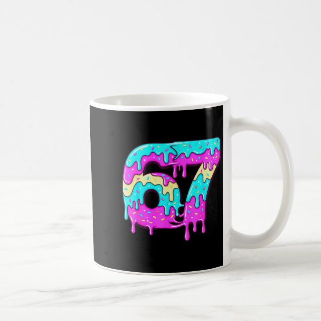 Mug Six Seven 67 Meme Drippy Number 67 Ice Cream  (Droite)