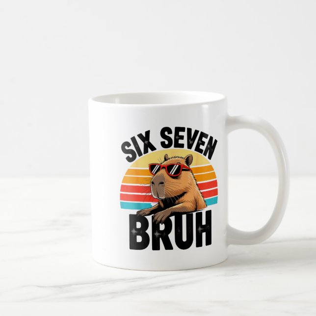 Mug Six Seven Bruh 67 Meme Capybara  (Droite)