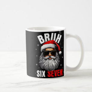 Mug Six Seven Noël Bruh Père Noël Garçons Hommes Drôle