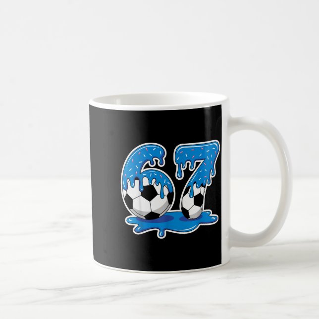 Mug Six Seven Soccer Ice Cream Drip Funny Design  (Droite)
