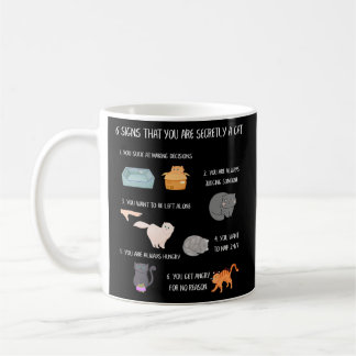 Mug Six Signes Que Vous Êtes Secrètement Un Chat Drôle