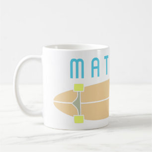 Mug Skatboard de planche à roulettes personnalisé