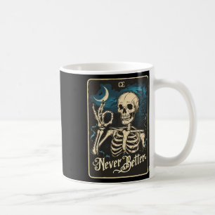 Mug Skeleton Carte Tarot Jamais Mieux Skin Halloween