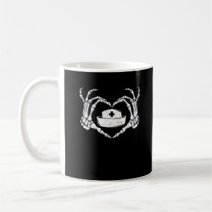 Mug Skeleton Coeur main Lazy Costume d'Halloween Drôle