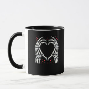 Mug Skeleton Coeur main Valentines Jour Drôle Couple