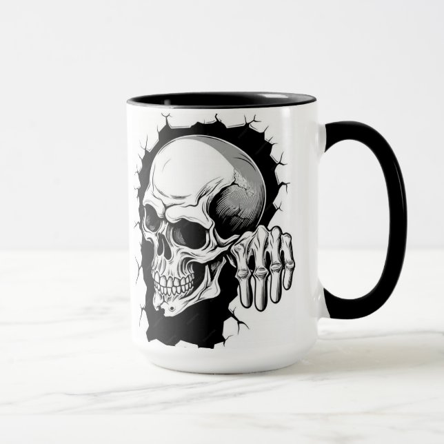 Mug Skeleton d'Halloween (Droite)