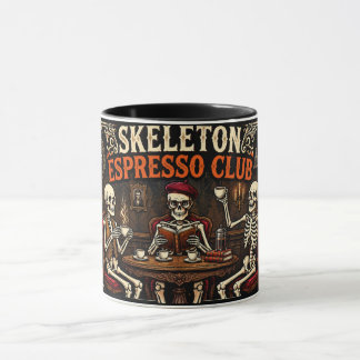 Mug Skeleton Espresso Club | Tasse à café Hallowee