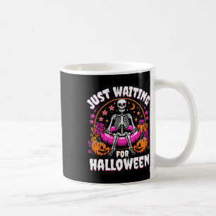 Mug Skeleton Femmes Hommes En Attente D'Halloween