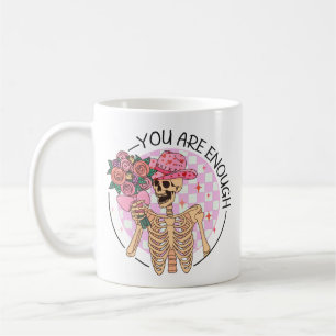 Mug Skeleton Flowers Vous êtes assez Valentine Retro