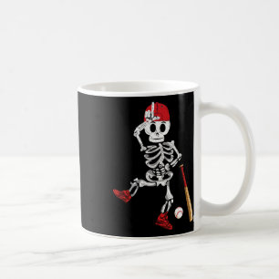 Mug Skeleton Halloween Drôle Skeleton Baseball Jouer