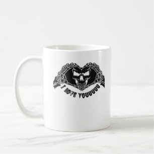 Mug Skeleton Hands Skull, Halloween Design Pour Backgr