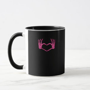 Mug Skeleton Heart Hands Classic