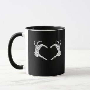 Mug Skeleton Heart Hands Classic