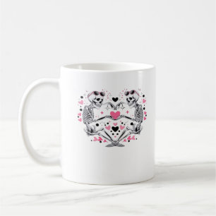 Mug Skeleton Heart Mains Classique Viral