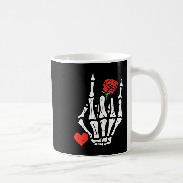Mug Skeleton Rock Band Punk Rocker Valentines Day Men  (Droite)