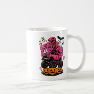 Mug Skeleton T Rex Dinosaur Monster Truck Citrouille B