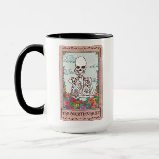 Mug Skeleton Tarot Card The Overthinker Funny Tarot
