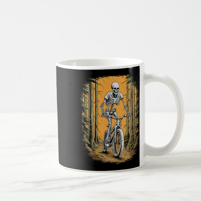 Mug Skeleton VTT Cycliste Skeleton Halloween (Droite)