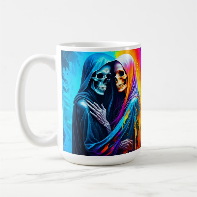 Mug Skeletons enveloppés dans un arc-en-ciel (Gauche)
