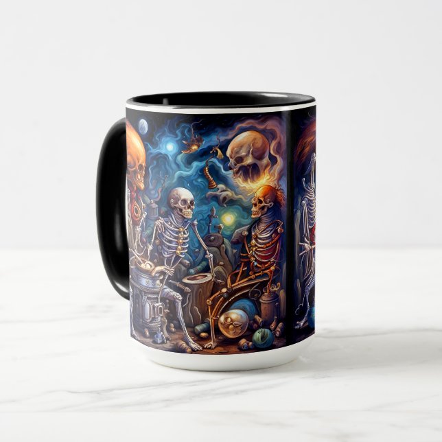 Mug Skeletons surréalistes II (Devant gauche)