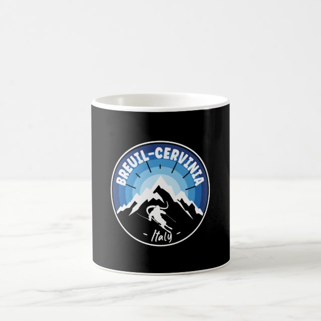 Mug Ski À Breuil-Cervinia Italie Bleu (Centre)