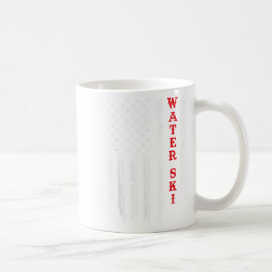 Mug Ski d'eau déçu drapeau américain Juillet 4 Eau