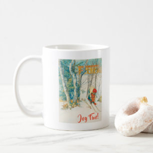 Mug Ski d'hiver par Carl Larsson