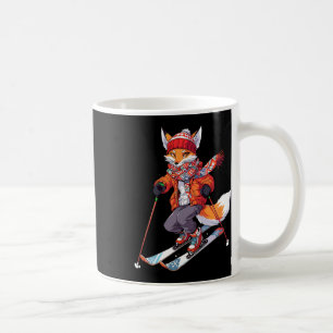 Mug Ski Fox Skier Ski Ski Hiver Neige 1