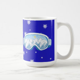 Mug Ski Goggers Snowflake Dance