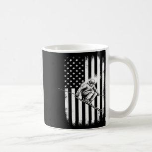 Mug Ski usa drapeau américain sport d'hiver skieur ski