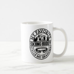 Mug Skier Drôle Copain de ski Grand-mère Neige Amateur