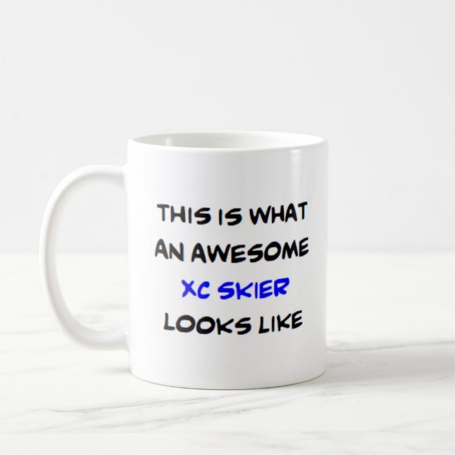 Mug skier xc, génial (Gauche)