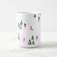 Skieurs alpins Ski Illustration Skier