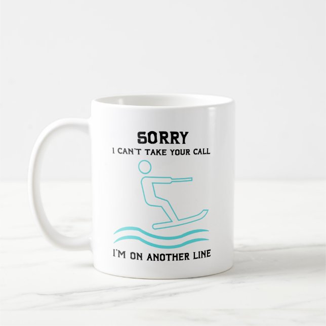 Mug Skieurs d'eau Cadeau pour Wakeboard ou Wakesurfer (Gauche)