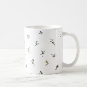 Mug Skieurs d'hiver en action Motif