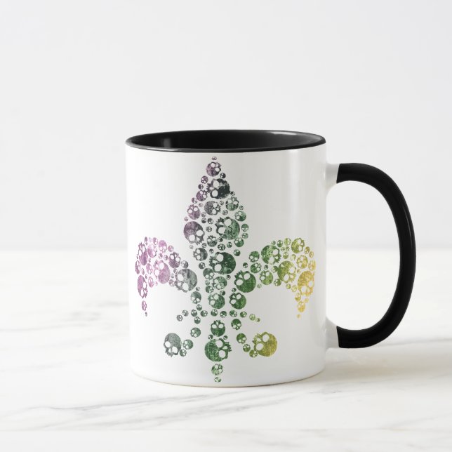 Mug Skull Fleur De Lis (Droite)
