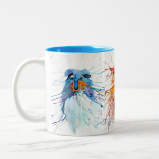 Mug Skurrile Schottische Collies Zweifarbige Tasse